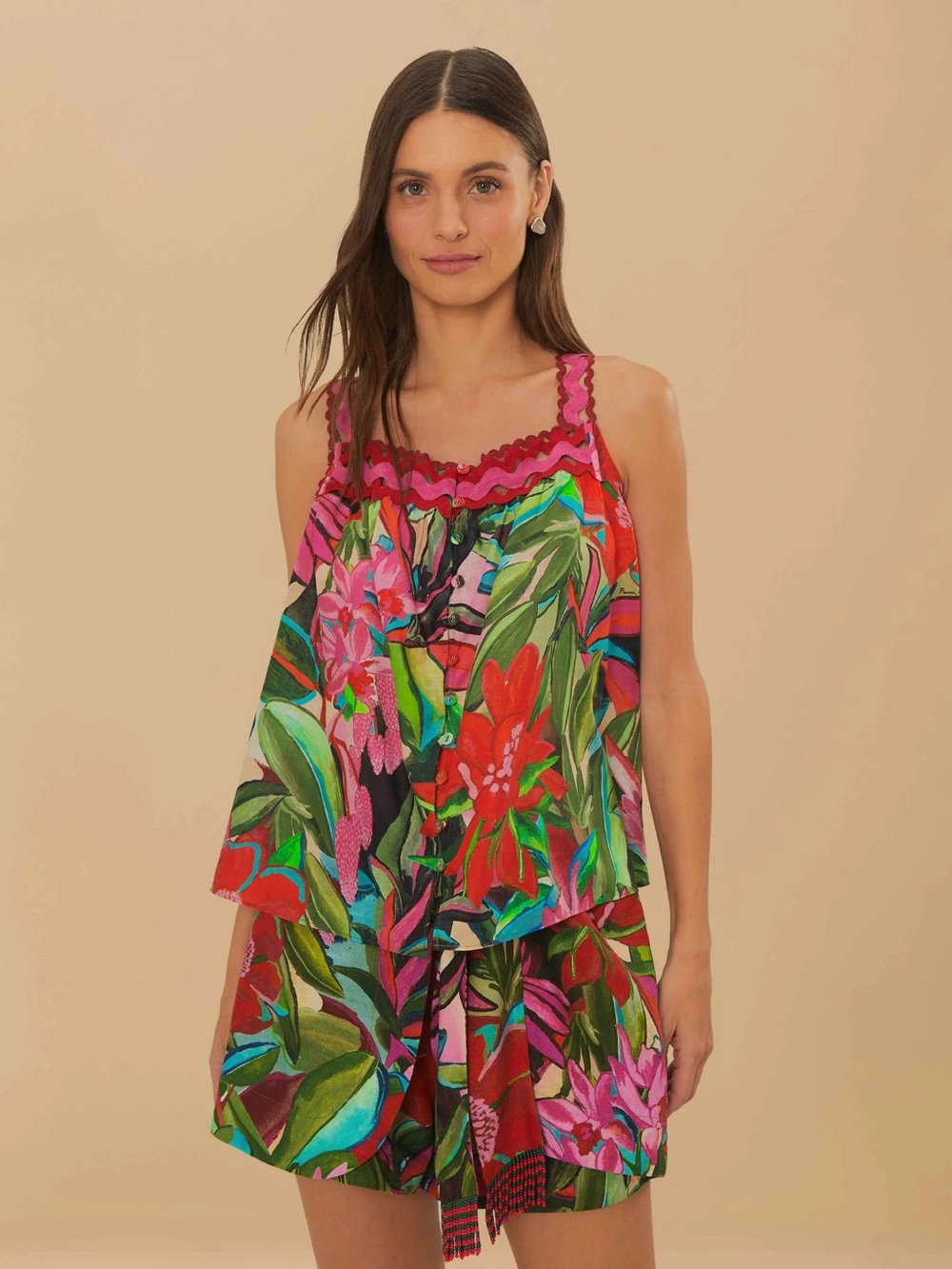 FARM Rio Multicolor Jardin De Reve Sleeveless set - Picture 2 of 4